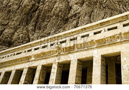 The temple of Hatshepsut near Luxor in Egypt