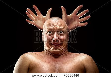 Stressed man