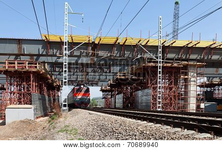 Viaduct And The Train