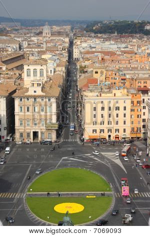 Vista desde o Vittoriano, em Roma, Itália