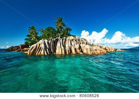 Beautiful St. Pierre Island at Seychelles