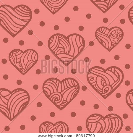 Hearts pattern
