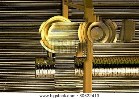 Abstract Metalwork.