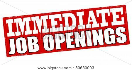 Immediate Job Wanted