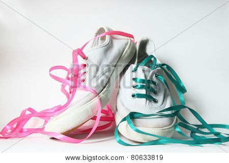 white sneakers
