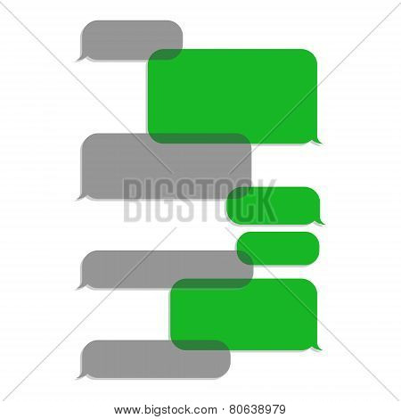 Green And Gray Bubbles