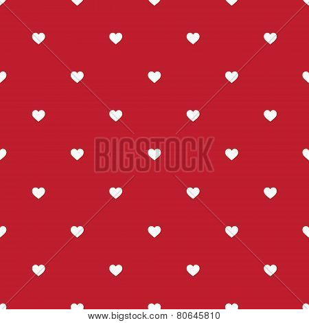 vector seamless background with litlle hearts