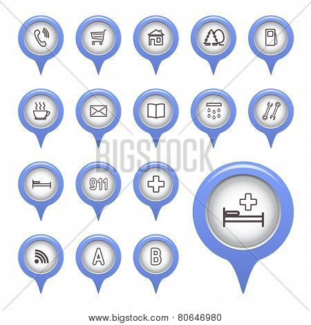 Set of map pointers.
