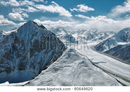 Fedchenko Glacier In Tajikistan