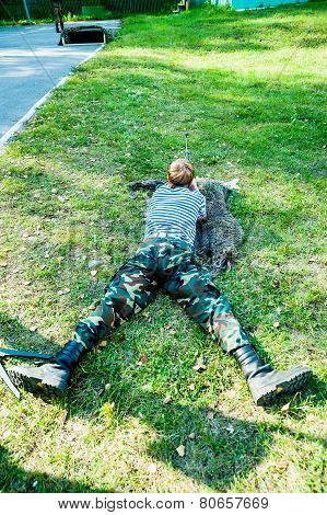 Young man took aim with air gun