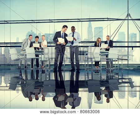 Diversity Business People Discussion Coorperation Meeting Concept