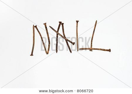 writing with rusty nails