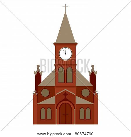vector church building