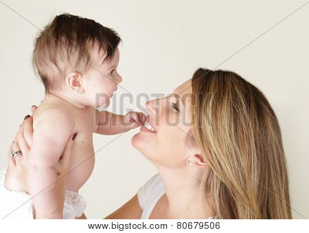 Newborn Baby And Mother