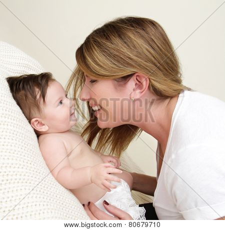Mother Playing With Baby