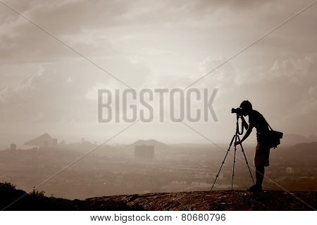 Photographer On The Hill