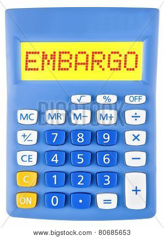 Calculator With Embargo