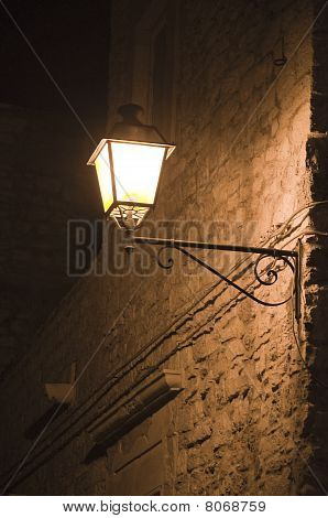Lampione di notte.