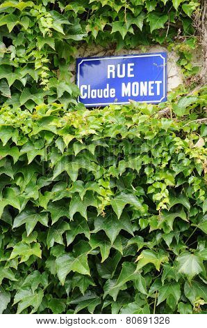 France, Detail Of Claude Monnet Street In Giverny