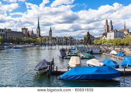 View Of Zurich Old Town