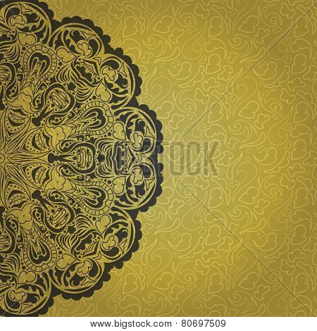 Vintage Gold Invitation