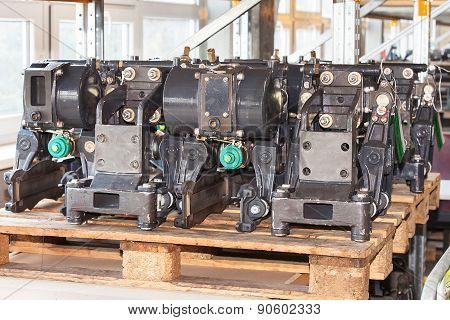 Spareparts for maintenance of subway wagons