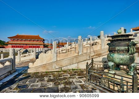 Taihedian Home of supreme harmony  imperial palace Forbidden City of Beijing China