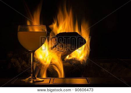Wine Glass Fire