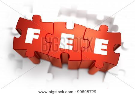 Fee - Text on Red Puzzles.