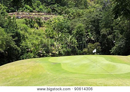 Beautiful golf course at the Constance Lemuria Resort.