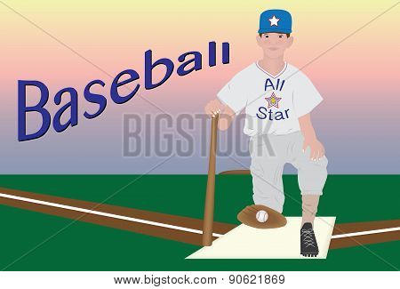 Young baseball player