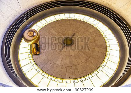 Foucault Pendulum In Griffith Park Observatory