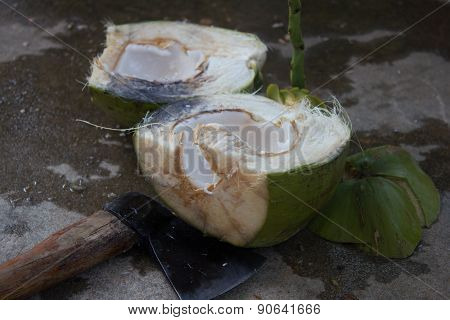 Peeling Coconut