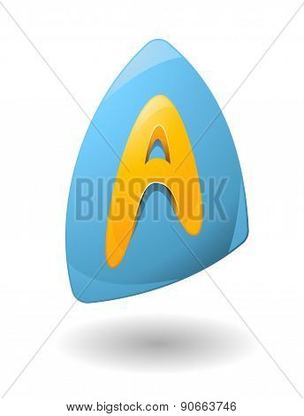letter A  logo template. Abstract icon.