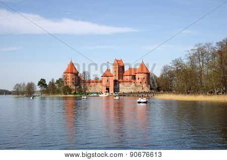 Medieval Castle In Trakai