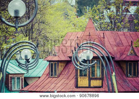 Traditional Polish Wooden Hut From Zakopane, Poland.