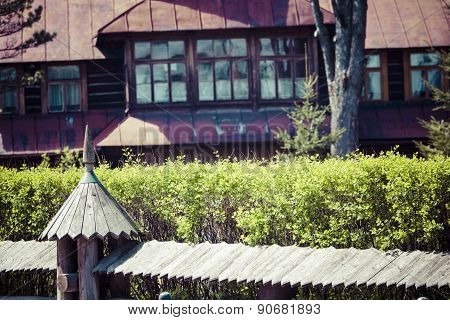 Traditional Polish Wooden Hut From Zakopane, Poland.