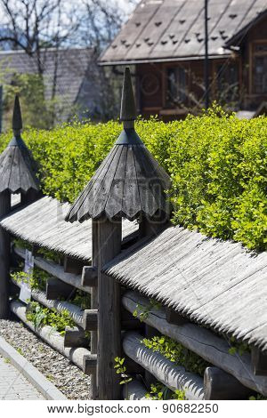 Traditional Polish Wooden Hut From Zakopane, Poland.