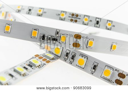 White Led Strips For Voltage 12V And 24V With Adjustable