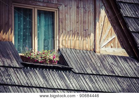 Traditional Polish Wooden Hut From Zakopane, Poland.