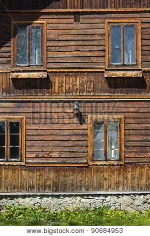Traditional Polish Wooden Hut From Zakopane, Poland.