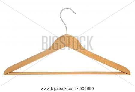 옷걸이 순수한 흰색 배경