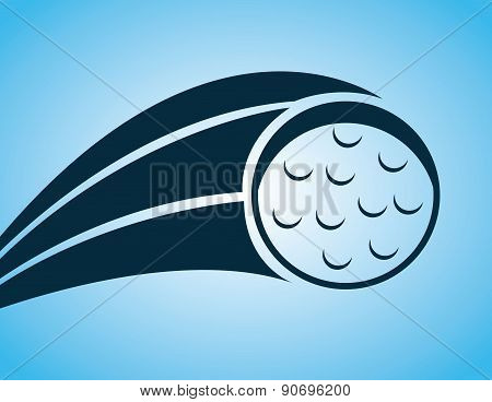 golf design over blue background vector illustration