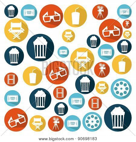 cinema design overwhite  background vector illustration