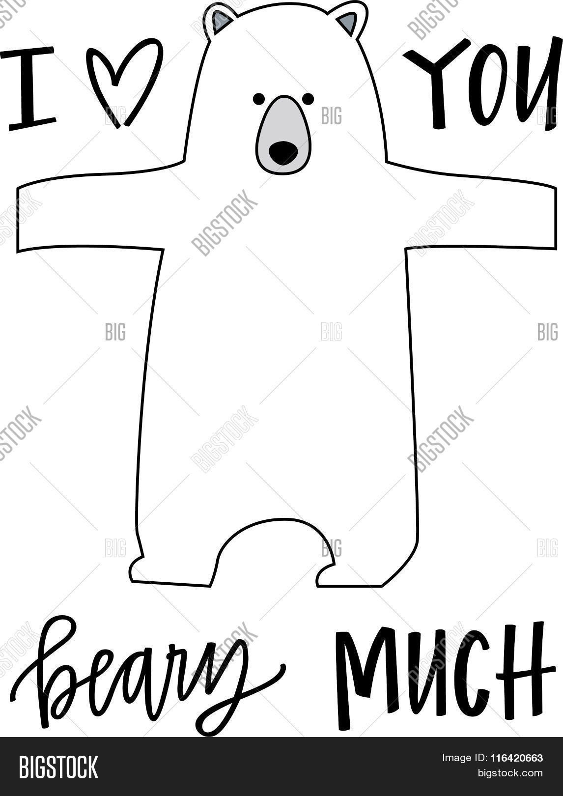 Love You Beary Much Vector Photo Free Trial Bigstock