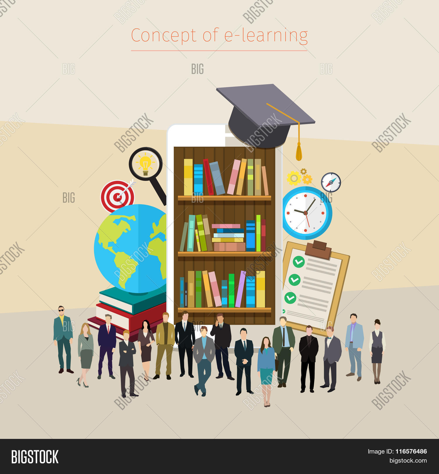 Online Mobile Library Vector Photo Free Trial Bigstock