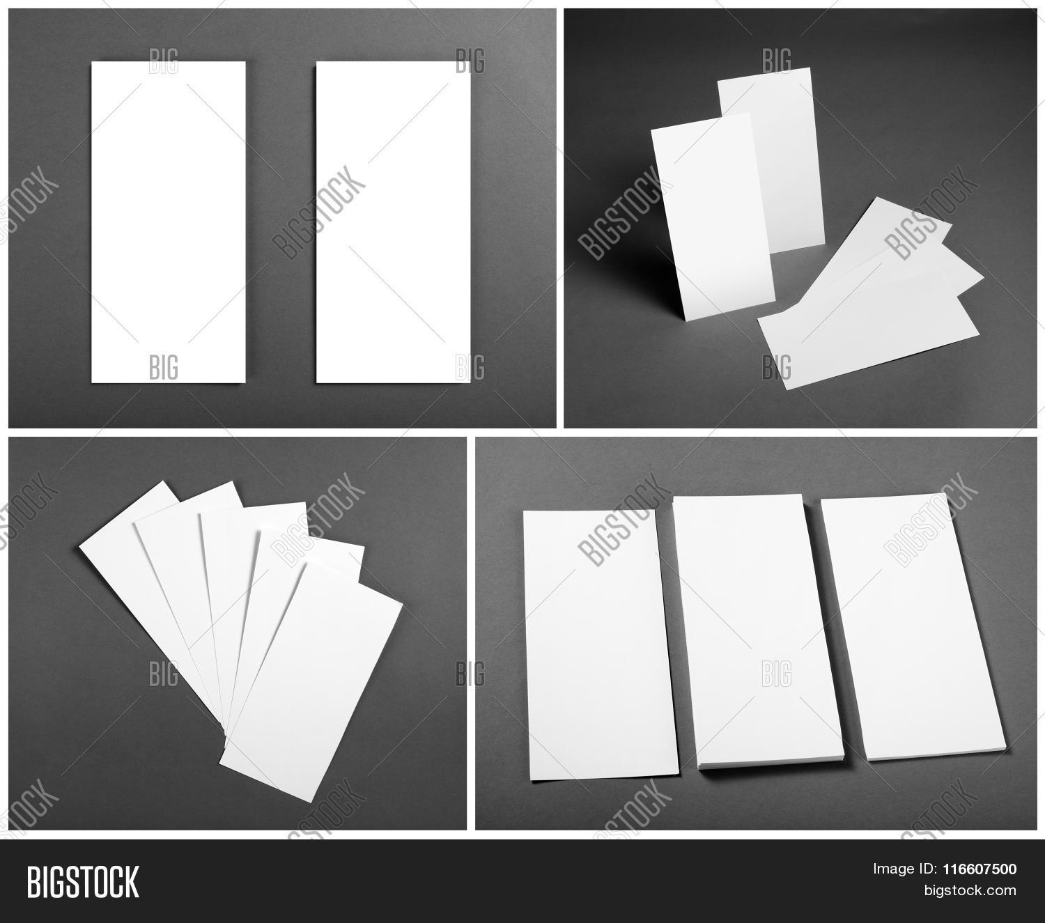Set Blank White Flyers Image & Photo (Free Trial) Bigstock