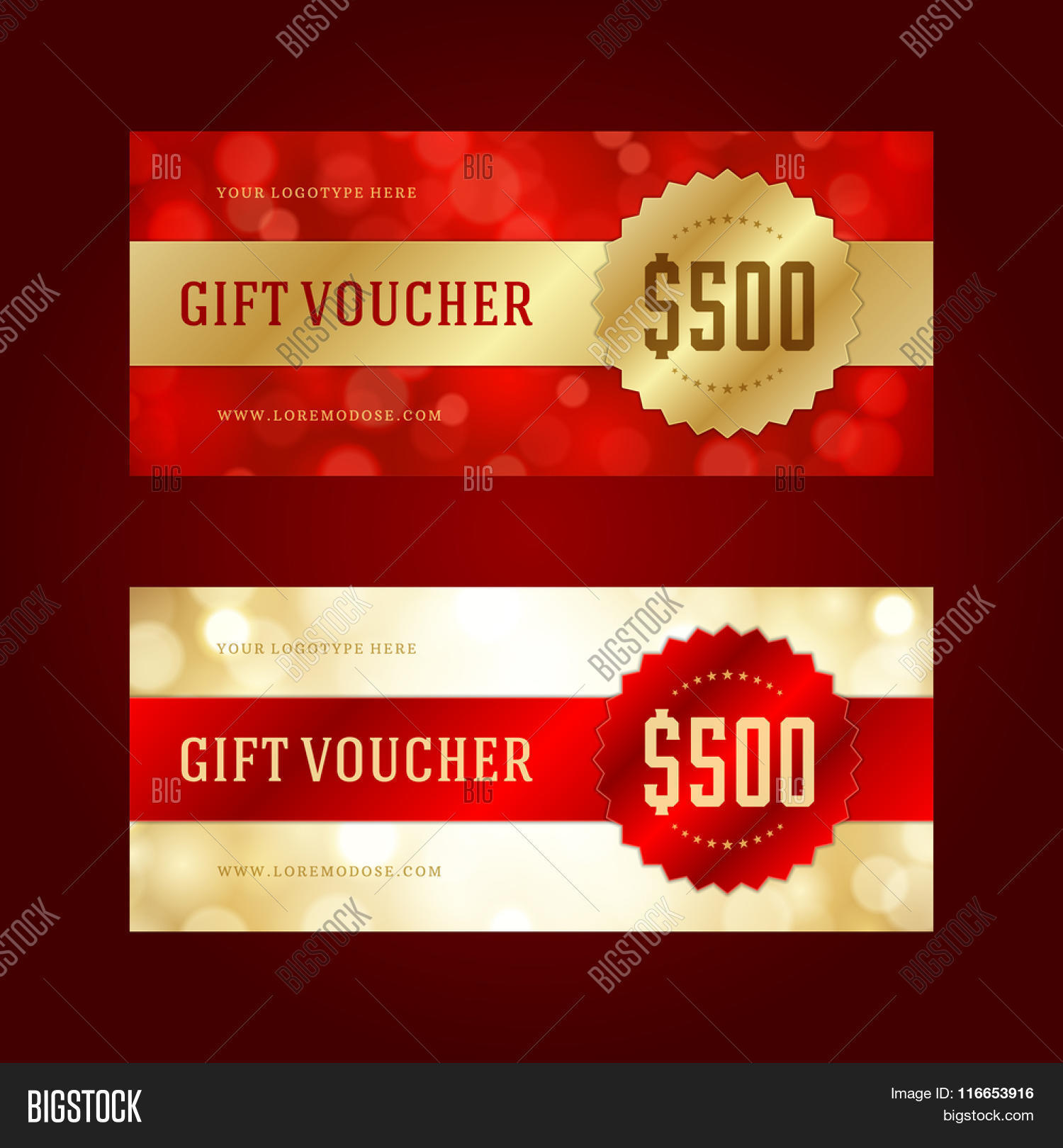 Gift Certificate Template Design Ideas Gift Voucher Template Design And Vine Style Vector Ilration Photo Free Trial Stock