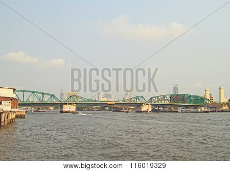 riverscape in Bangkok, the capital of Thailand