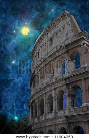 Surreal Coliseu romano